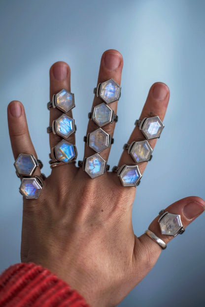 Size 9.75  |  Snow Moon Ring  |  #22