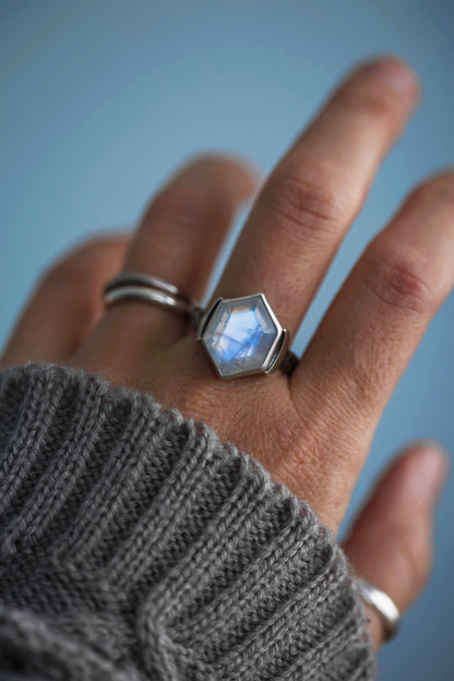 Size 9.75  |  Snow Moon Ring  |  #20