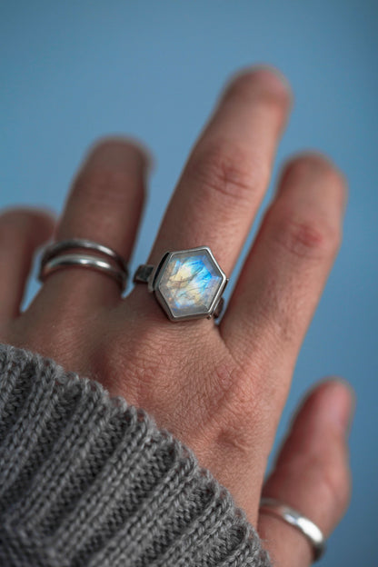 Size 7.25  |  Snow Moon Ring  |  #24