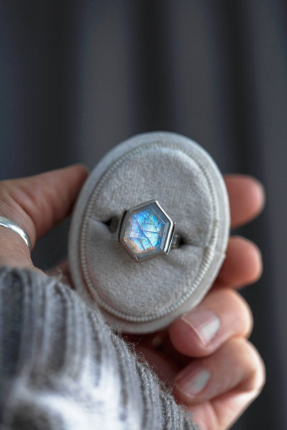 Size 7.5  |  Snow Moon Ring  |  #27