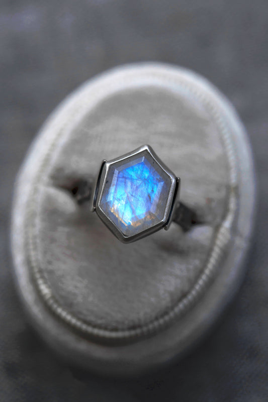 Size 9.25  |  Snow Moon Ring  |  #28