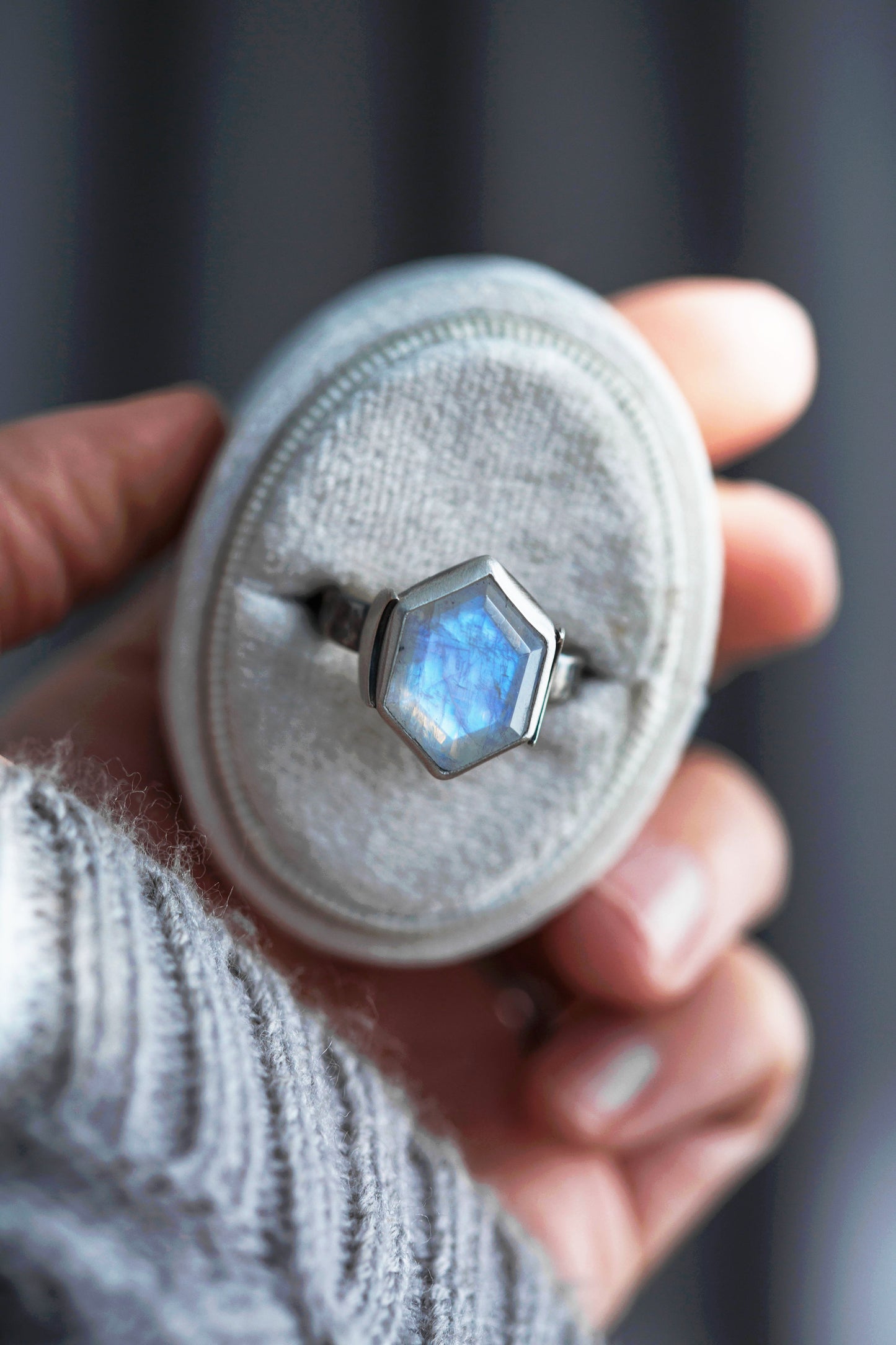 Size 9.25  |  Snow Moon Ring  |  #28