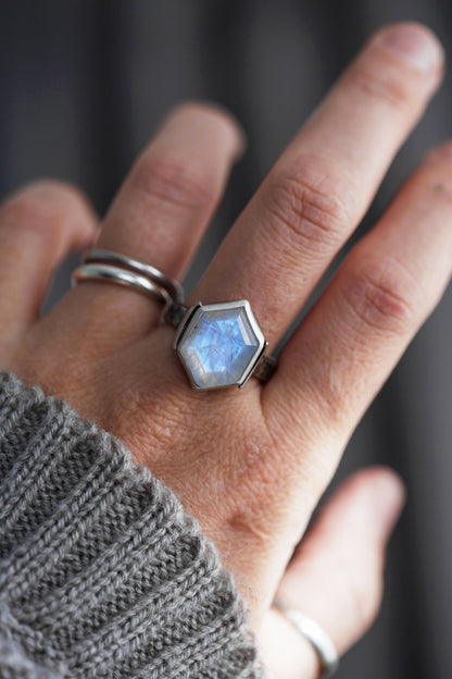 Size 9.25  |  Snow Moon Ring  |  #28
