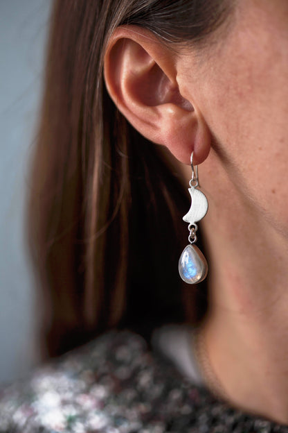 Snow Moon Earring  |  #2