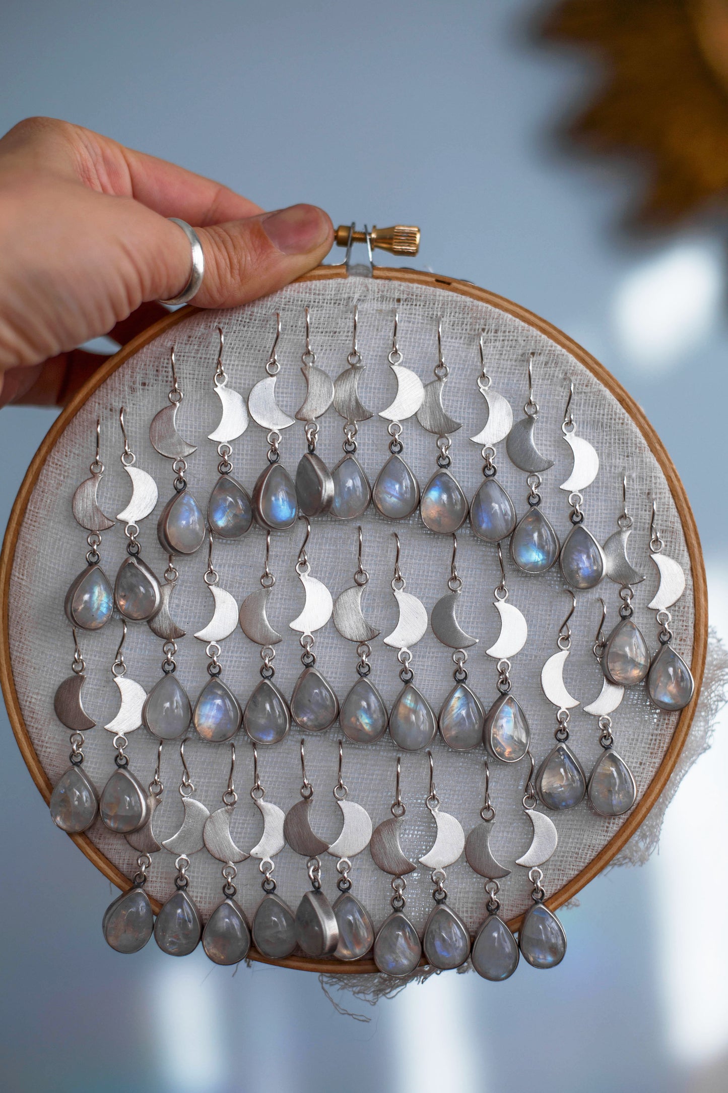 Snow Moon Earring  |  #9