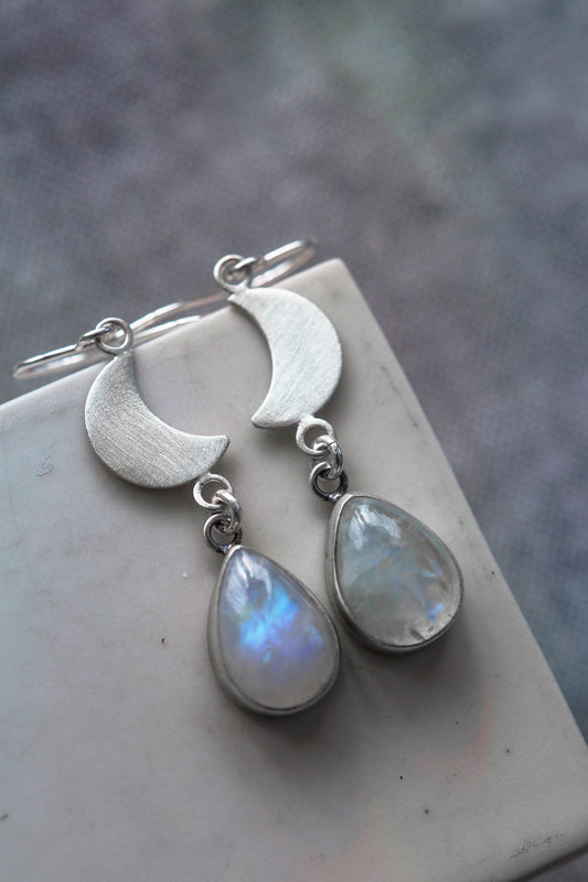 Snow Moon Earring  |  #1