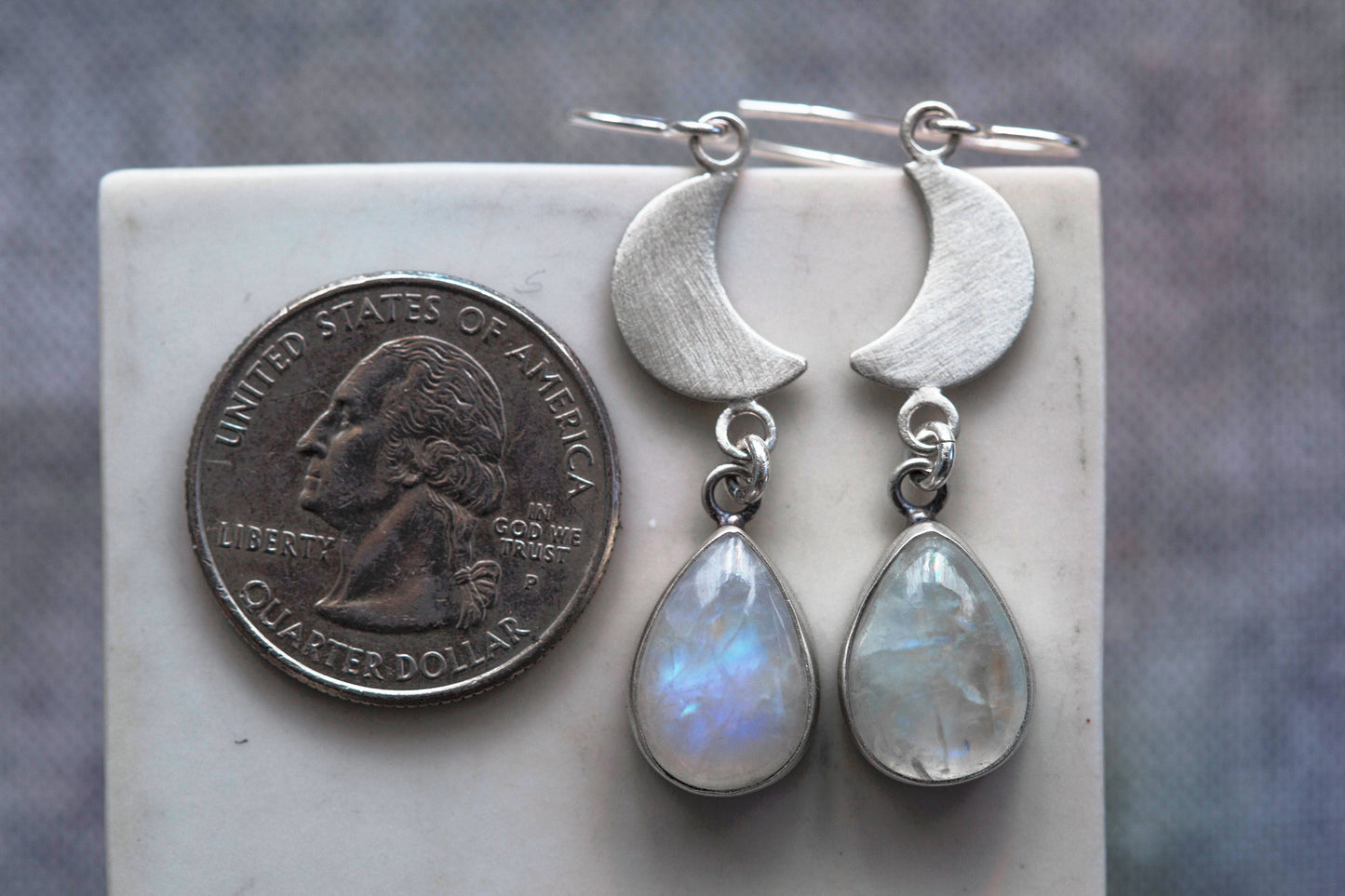 Snow Moon Earring  |  #1