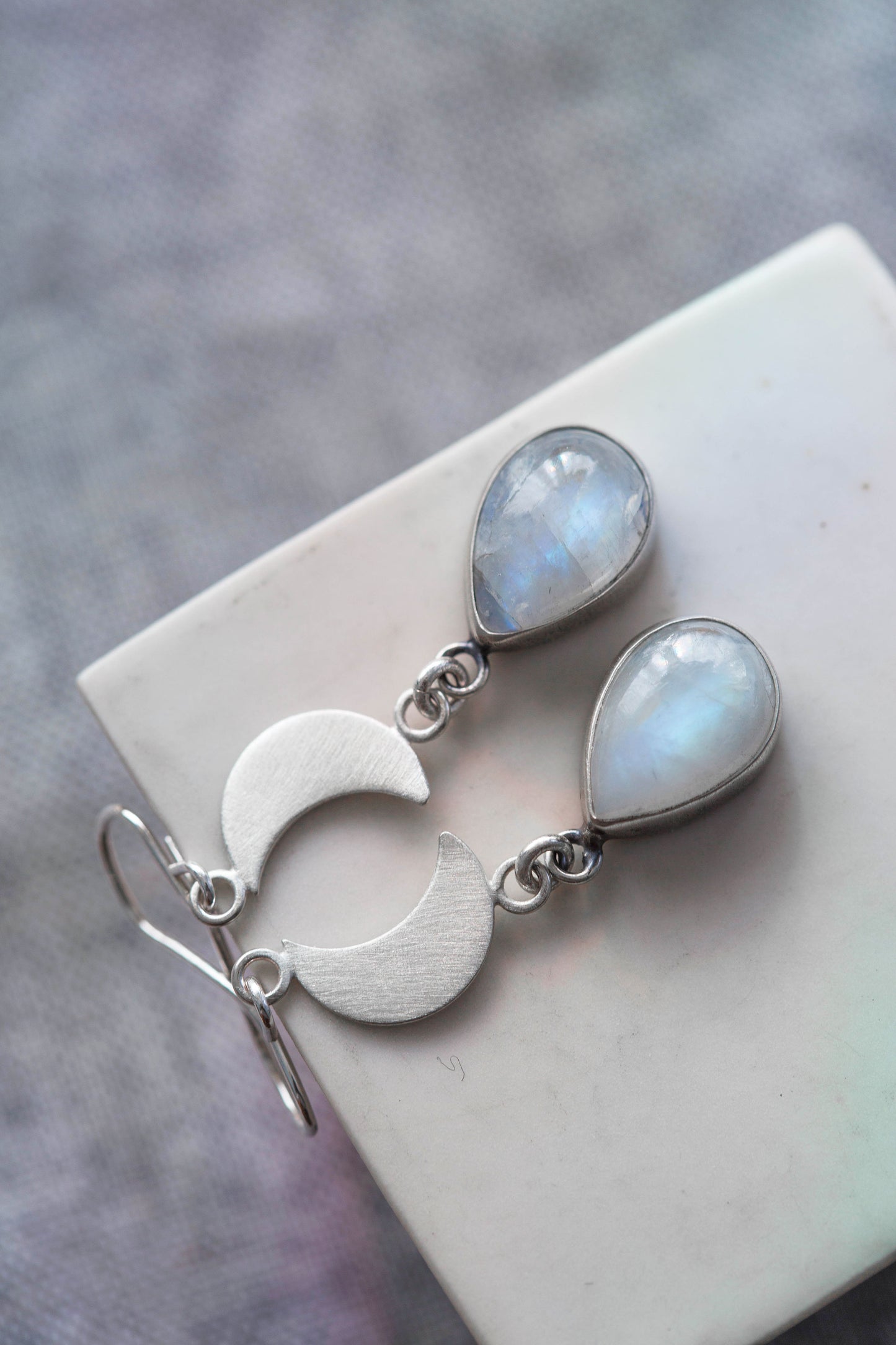 Snow Moon Earring  |  #2