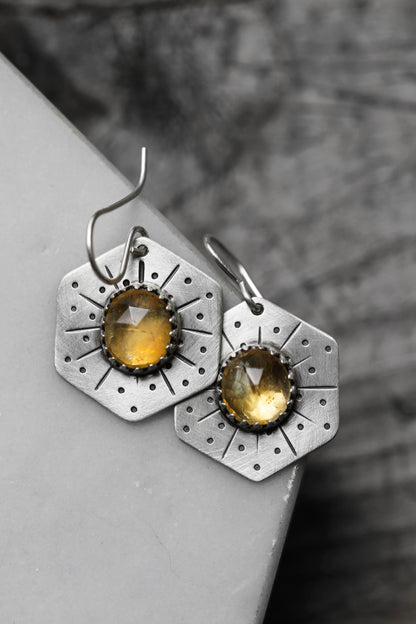 Honeybee Compass Earrings | #1