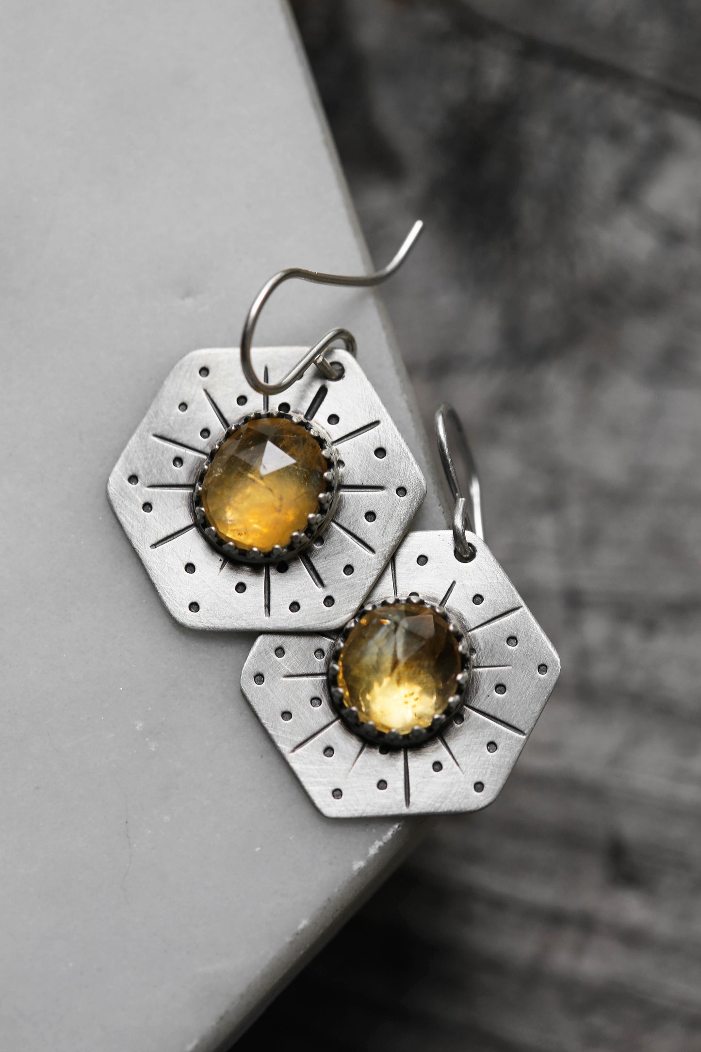 Honeybee Compass Earrings | #1