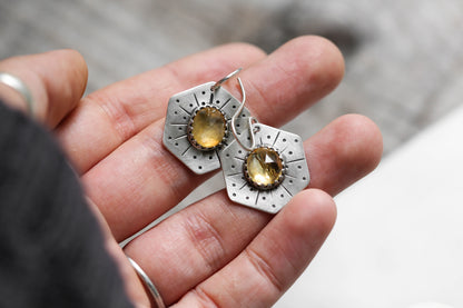 Honeybee Compass Earrings | #1