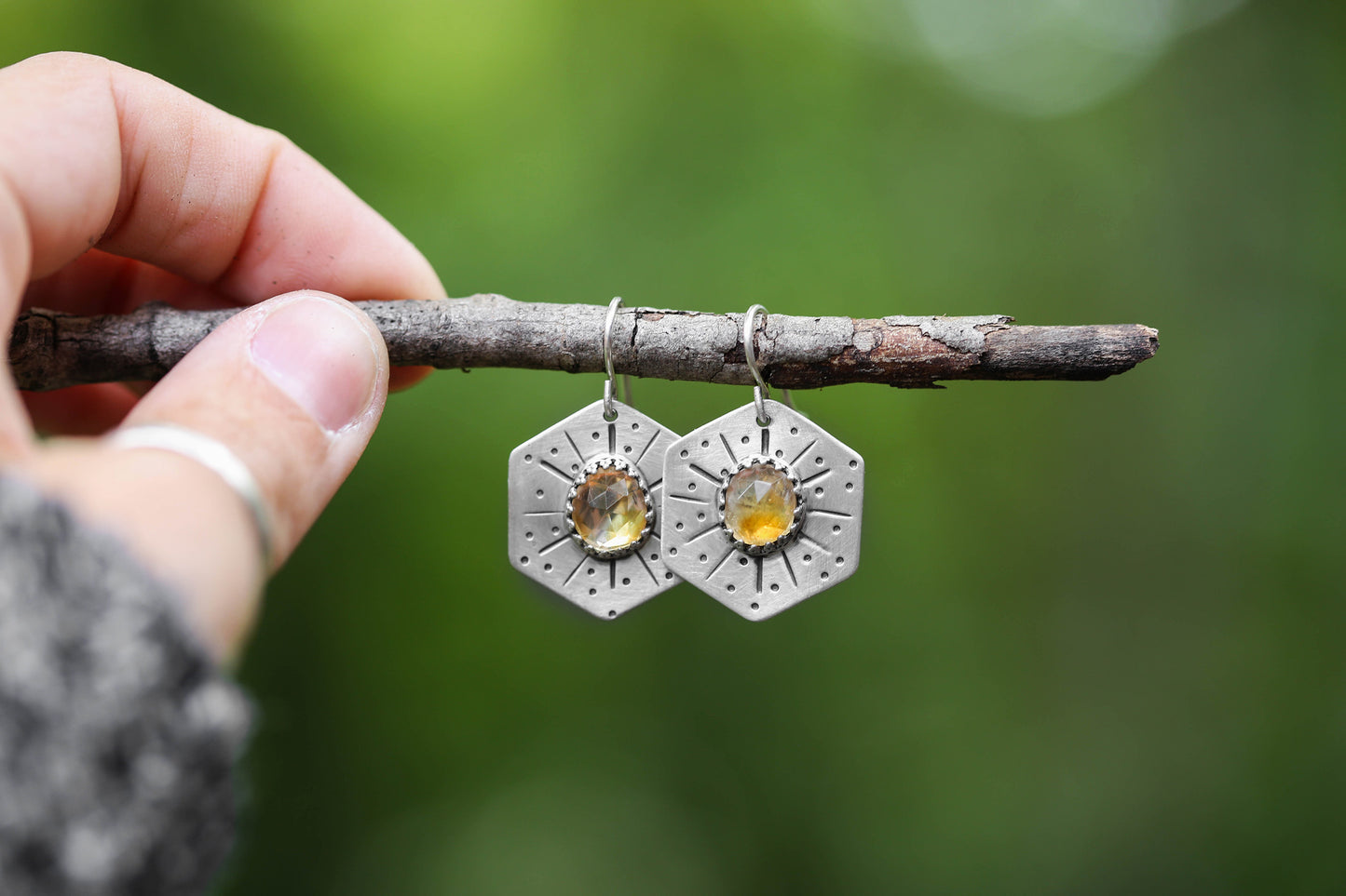 Honeybee Compass Earrings | #2