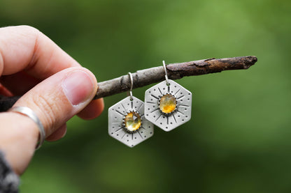 Honeybee Compass Earrings | #2