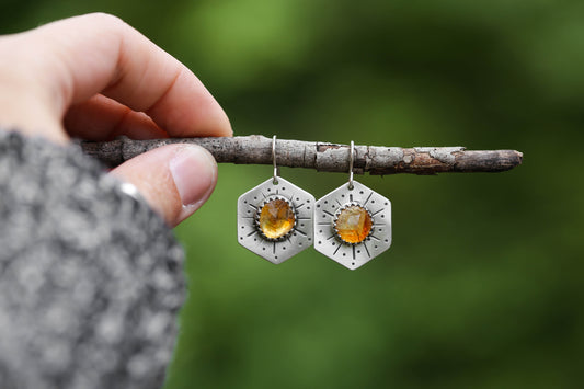 Honeybee Compass Earrings | #3