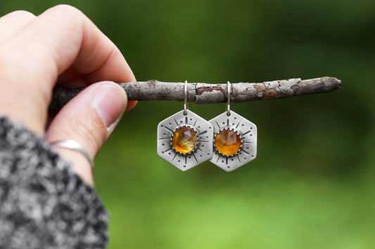 Honeybee Compass Earrings | #4