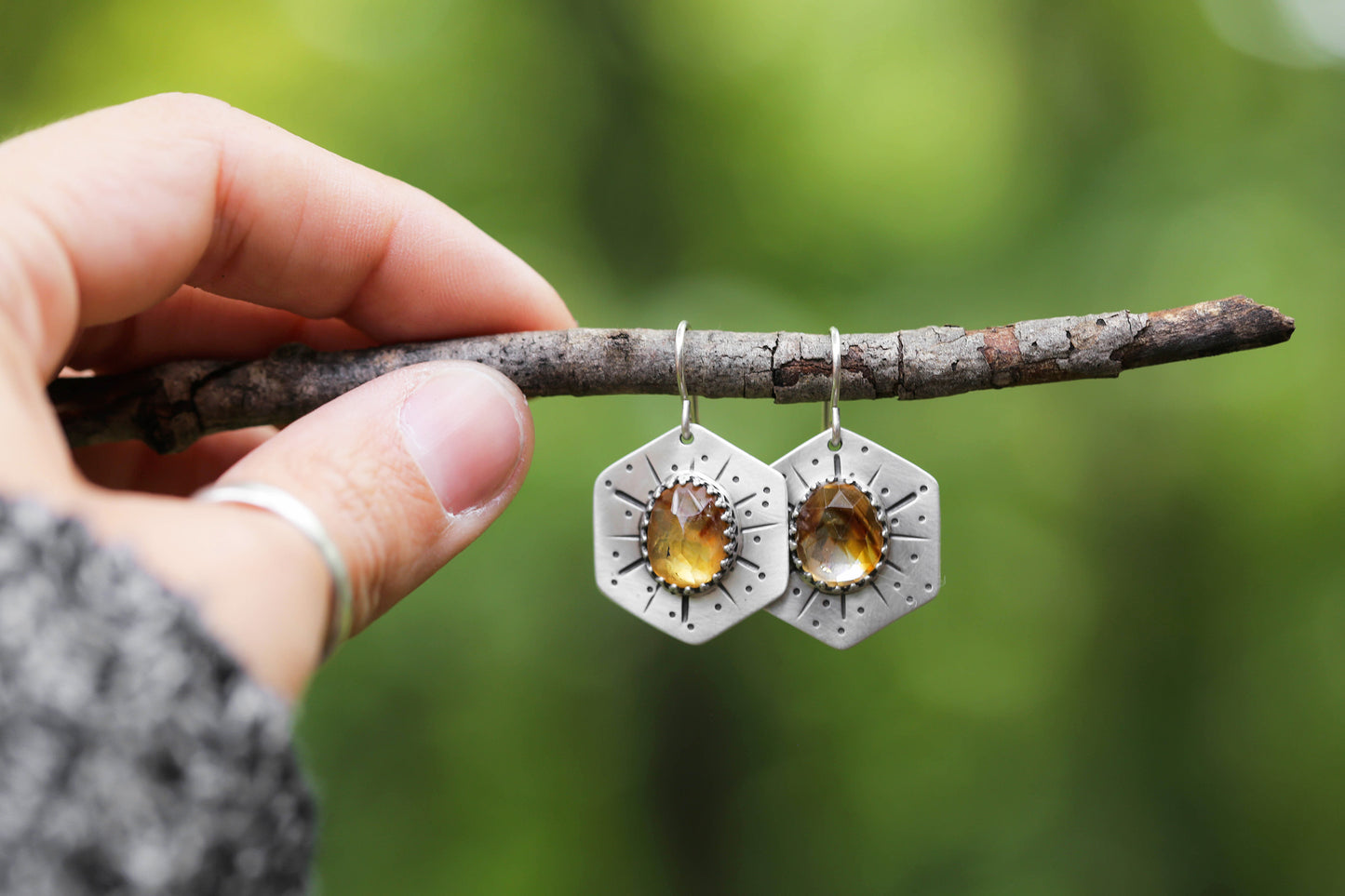 Honeybee Compass Earrings | #5