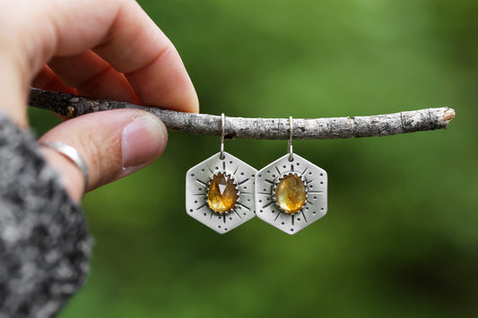 Honeybee Compass Earrings | #7