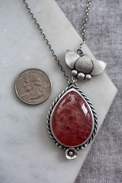 Medium | Strawberry Thief Necklace | #2