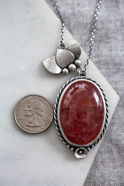 Large | Strawberry Thief Necklace | #3