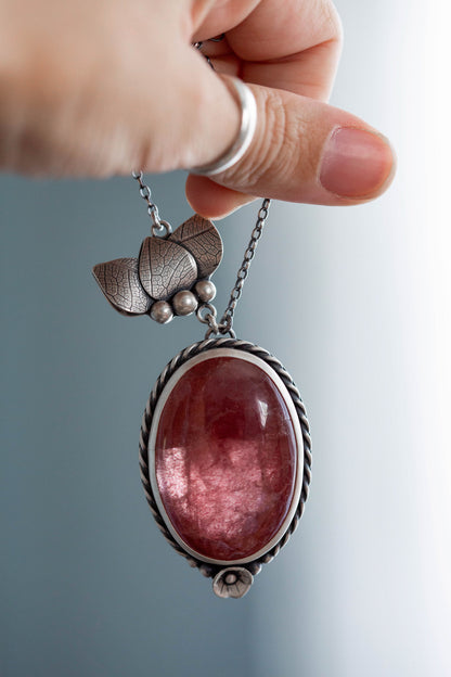 Large | Strawberry Thief Necklace | #3