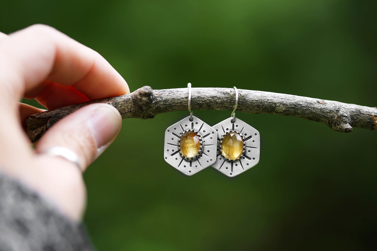 Honeybee Compass Earrings | #9