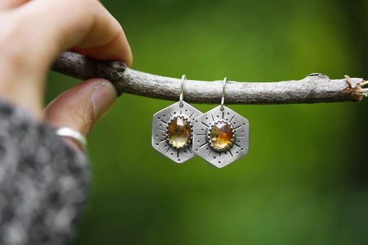 Honeybee Compass Earrings | #10