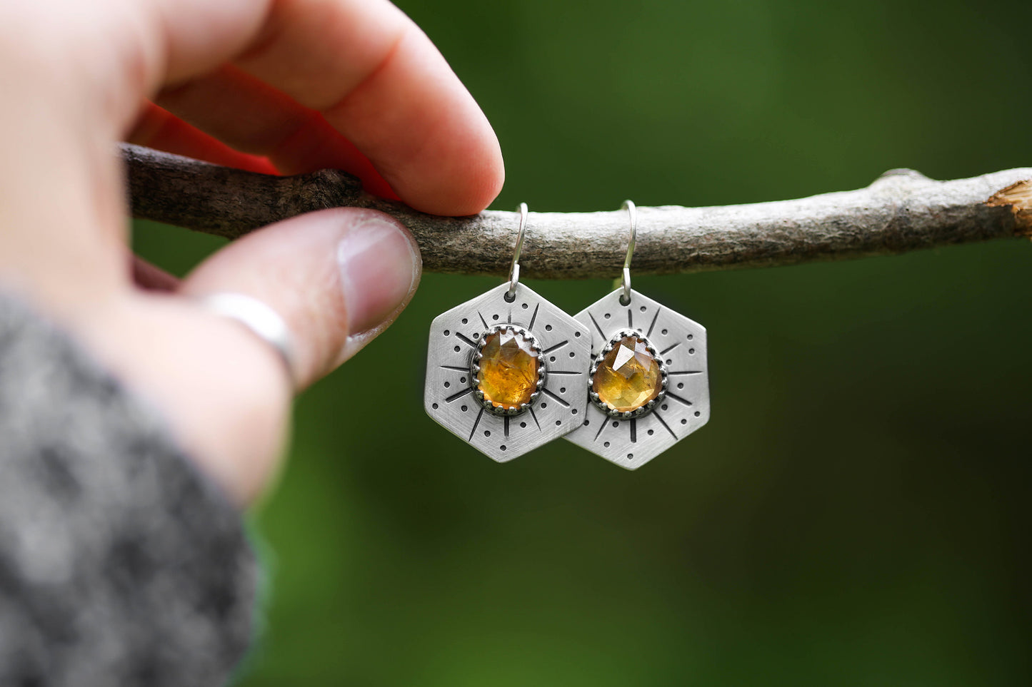 Honeybee Compass Earrings | #11