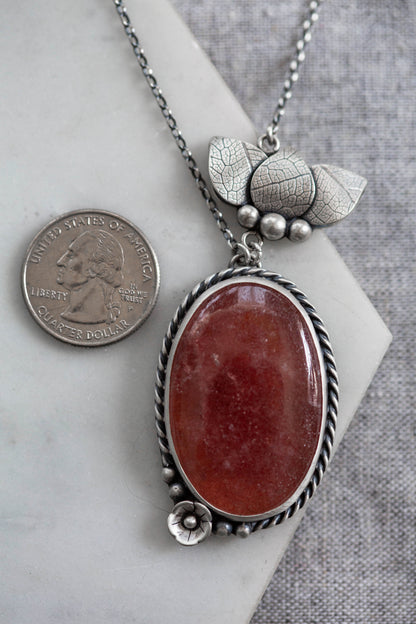Large | Strawberry Thief Necklace | #7