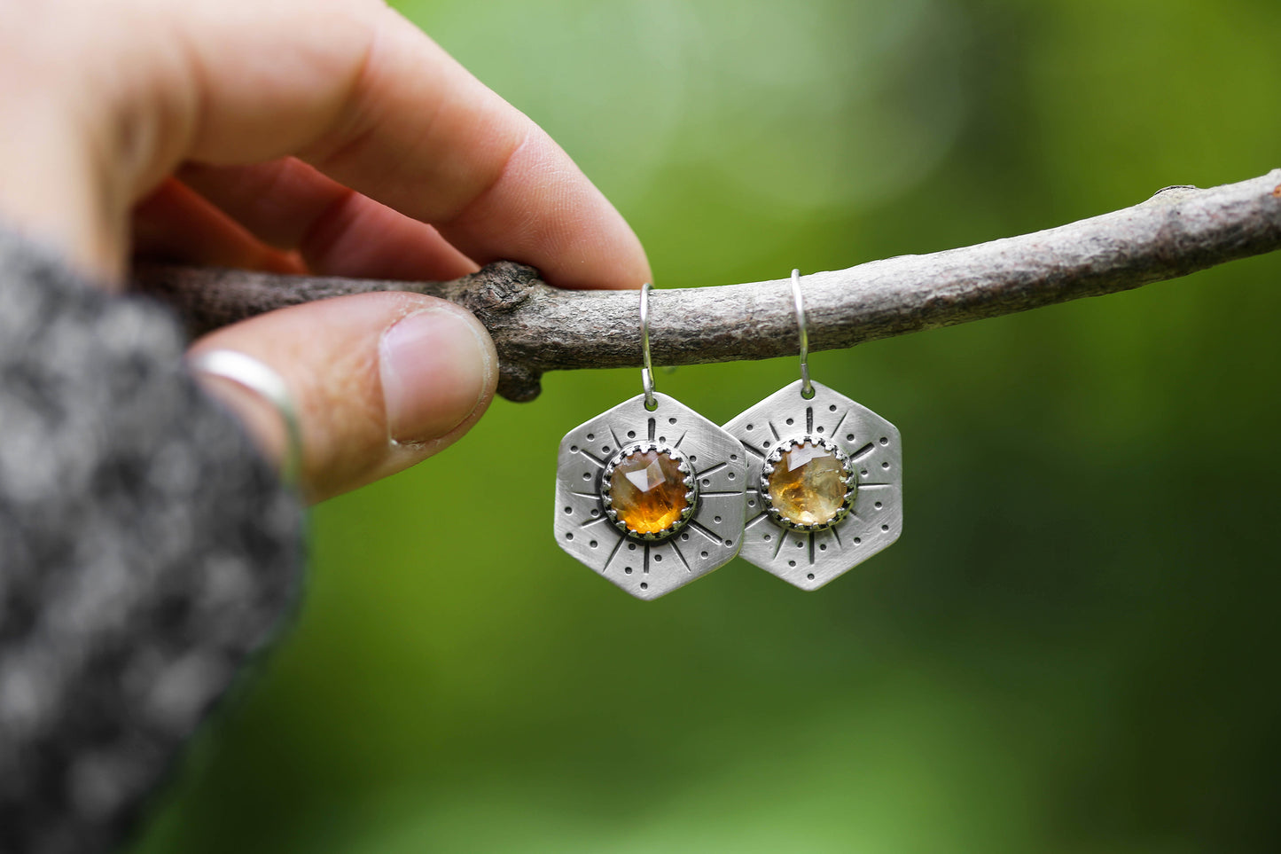 Honeybee Compass Earrings | #14