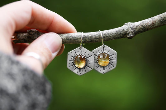 Honeybee Compass Earrings | #15