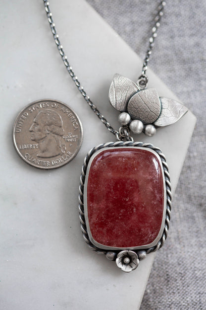 Medium | Strawberry Thief Necklace | #12