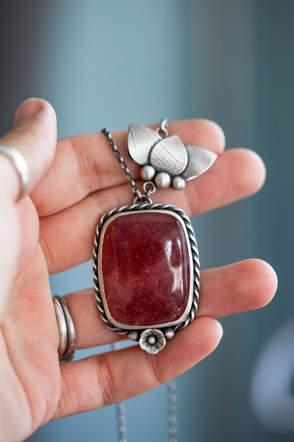 Medium | Strawberry Thief Necklace | #12