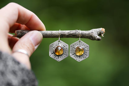 Honeybee Compass Earrings | #17