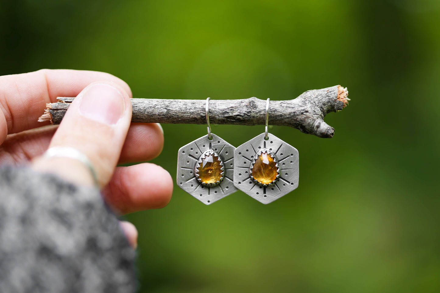 Honeybee Compass Earrings | #20