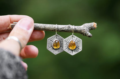 Honeybee Compass Earrings | #20