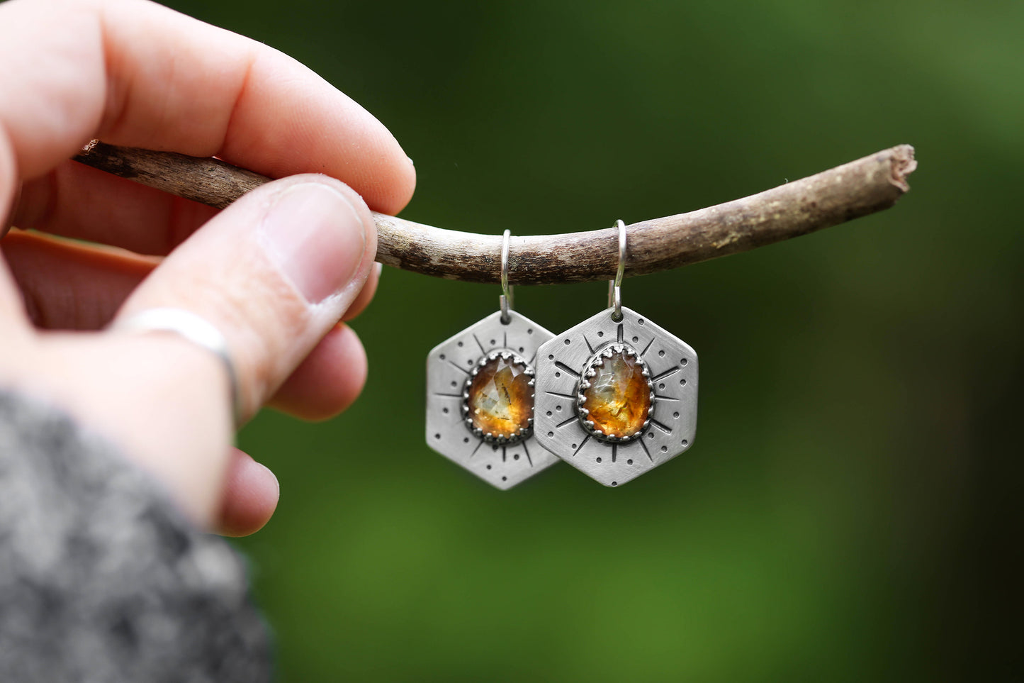 Honeybee Compass Earrings | #21