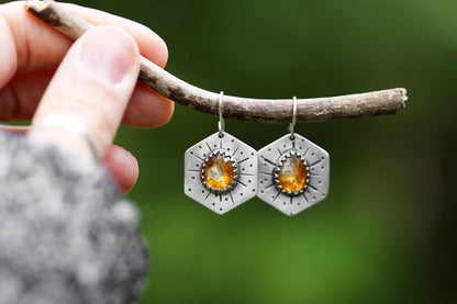 Honeybee Compass Earrings | #21