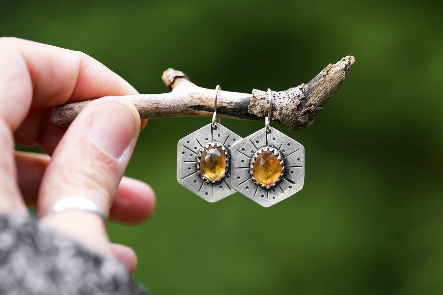 Honeybee Compass Earrings | #25