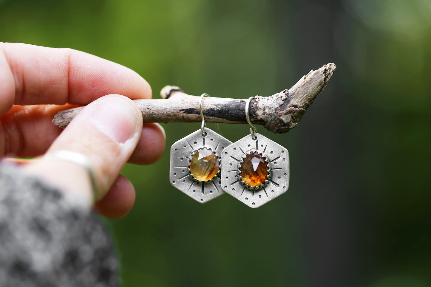 Honeybee Compass Earrings | #27