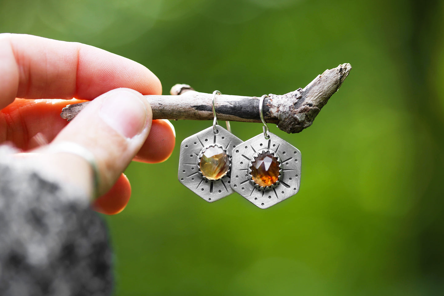 Honeybee Compass Earrings | #27