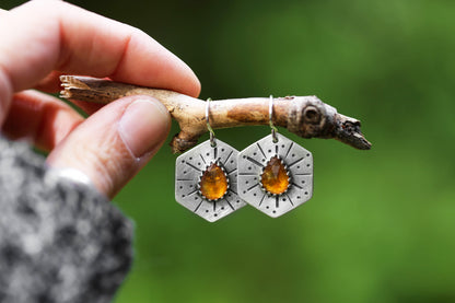 Honeybee Compass Earrings | #29