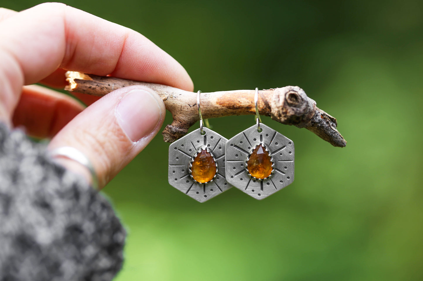 Honeybee Compass Earrings | #29