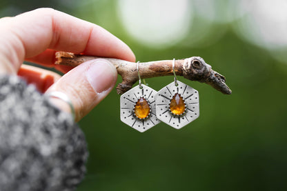 Honeybee Compass Earrings | #29