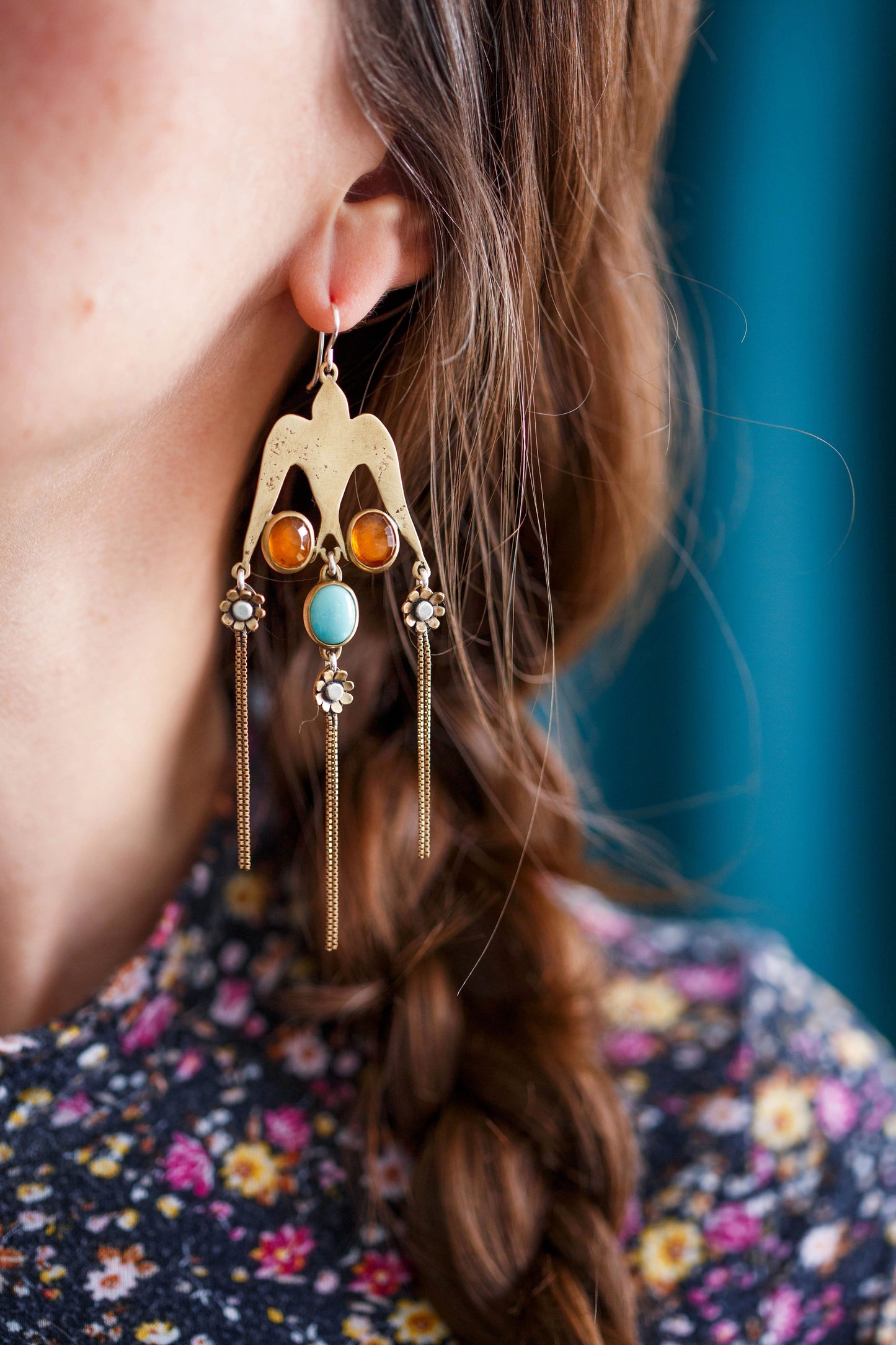 Tumbling Mirth Earrings  |  Made to Order