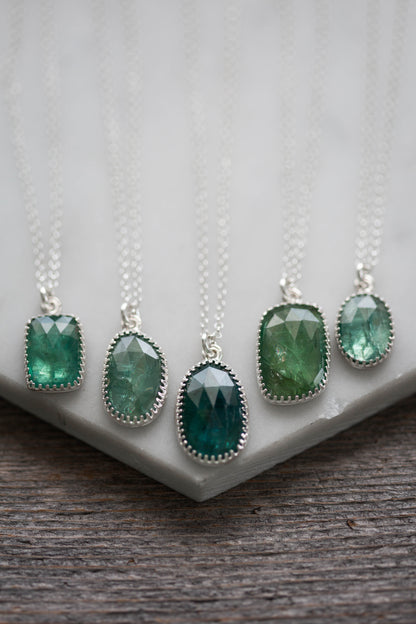 Simple Kyanite Drop Necklace | #8