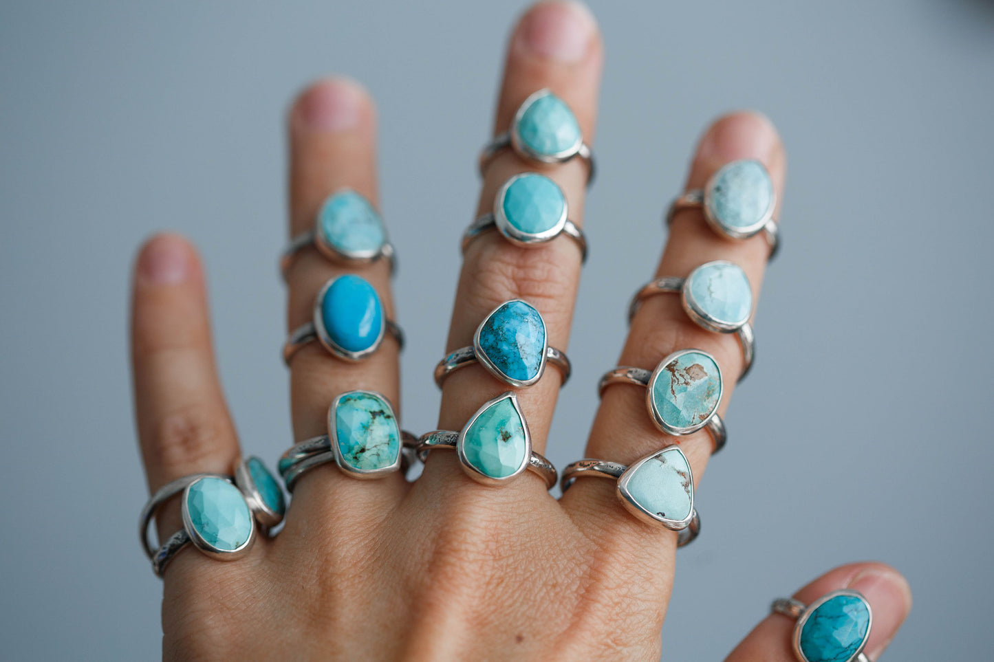 Size 5  |  Fragmentary Blue Ring  | #6