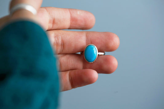 Size 6  |  Fragmentary Blue Ring  | #4