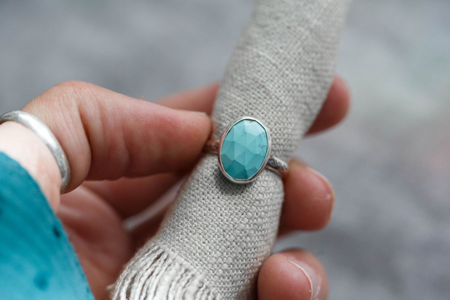 Size 5.25  |  Fragmentary Blue Ring  | #7