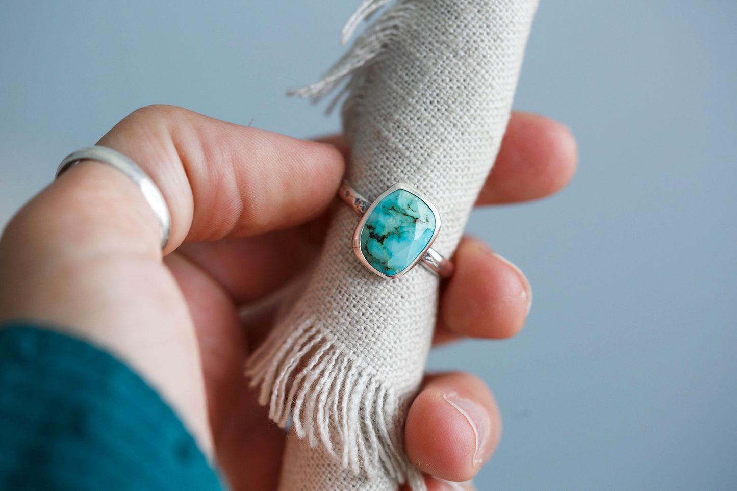 Size 10  |  Fragmentary Blue Ring  | #8