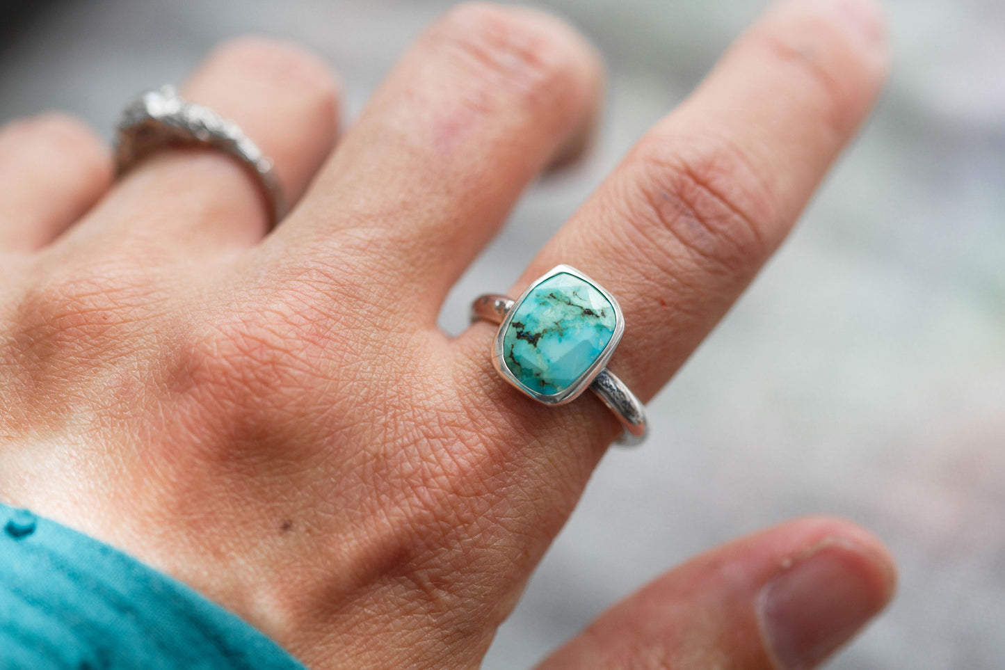 Size 10  |  Fragmentary Blue Ring  | #8